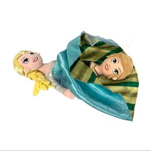 Disney Parks reversible Elsa Anna plush Doll